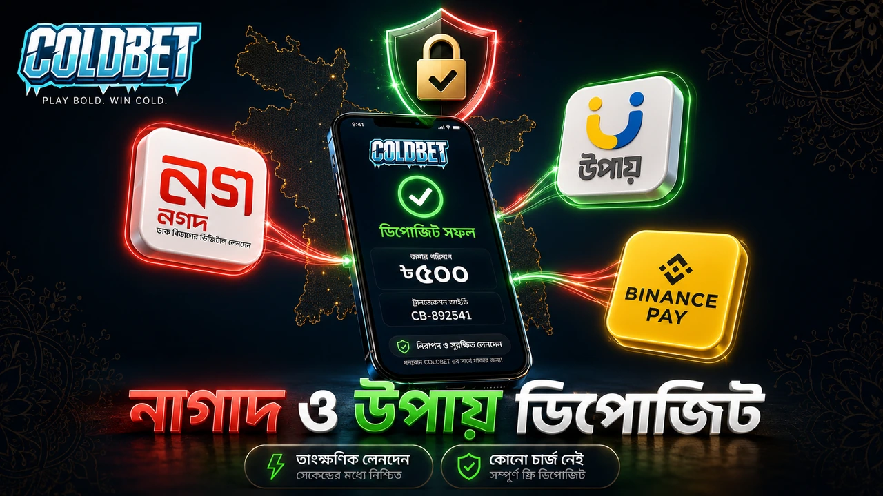 ColdBet ডিপোজিট পদ্ধতি, নাগাদ ও উপায় পেমেন্ট, বিডিটি কারেন্সি, তাৎক্ষণিক লেনদেন, বাংলাদেশি মোবাইল ফাইন্যান্স