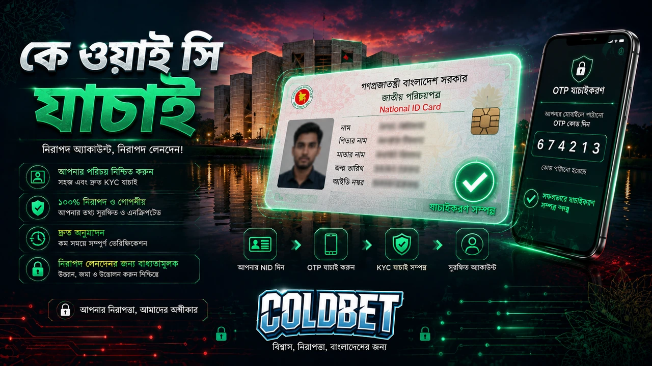 ColdBet KYC যাচাই, এনআইডি ও ফোন ভেরিফিকেশন, নিরাপদ অ্যাকাউন্ট, বাংলাদেশ